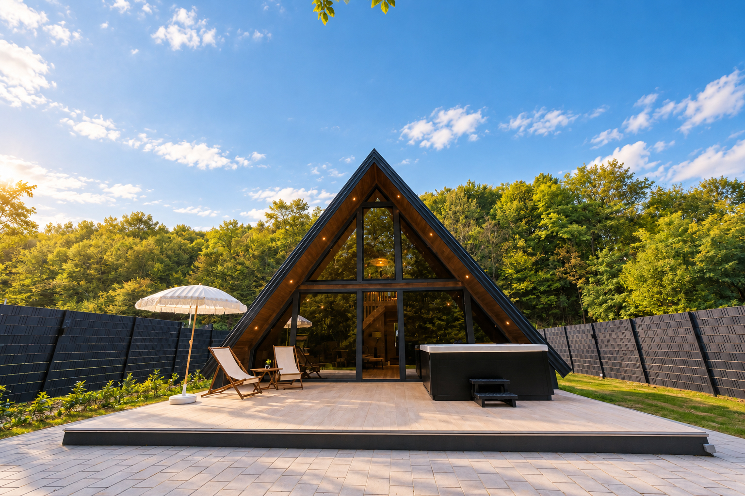 A-Frame Gradina u prirodi